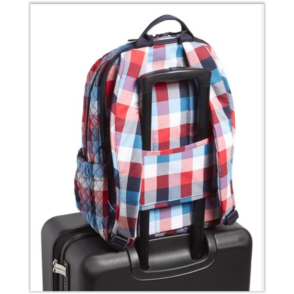 NWT Vera Bradley Campus Backpack in Patriotic Plaid #27966-11404 - Picture 9 of 10